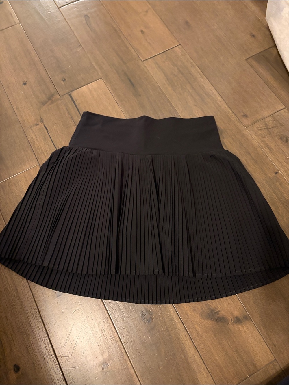 JoyLab - Black Pleated A-Line Women's Athletic Skort